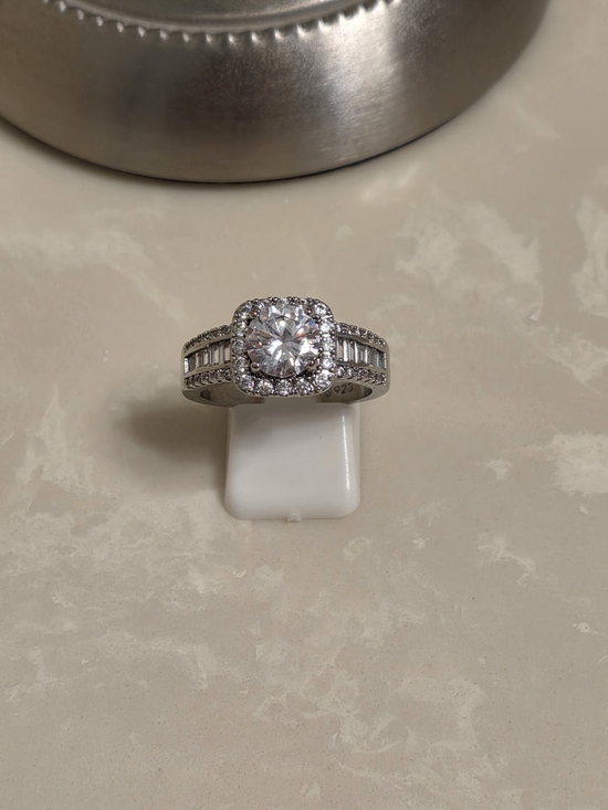 Jewelry - 925 Silver and CZ Ring Size 10